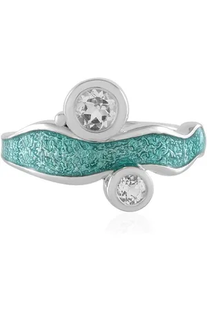 Cavill Silberring Schicker Weißer Topas Platin Sterling Ring (1-tlg) - Verkäufer: Juwelo Deutschland GmbH