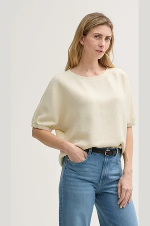 TOM TAILOR Sweatshirt Loose Fit Sweatshirt im Material-Mix - Verkäufer: