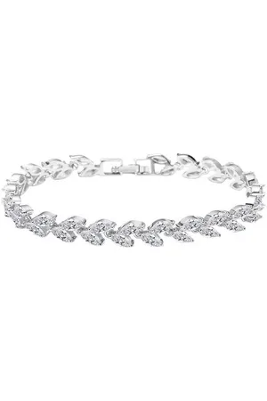 Karma Tennisarmband Hochwertiges Damenarmband mit funkelnden Zirkonen vergoldet (Geschenk Kristallschmuck), Armband Silber, Gold oder Roségold Funkelndes Strassarmband - Verkäufer: Sanixa