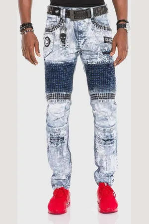 Cipo & Baxx Slim-fit-Jeans Jeans mit Ziersteinen