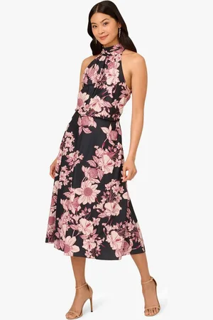 Adrianna Papell Sommerkleid Print Chiffon Halter Dress Anlass, Cocktail, Brunch, Date-Abend - Verkäufer: GoJungo GmbH