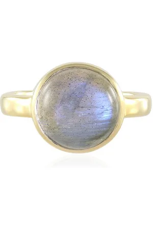 Cavill Silberring Maniry Blauer Labradorit Goldplattierter Silberring (1-tlg) - Verkäufer: Juwelo Deutschland GmbH