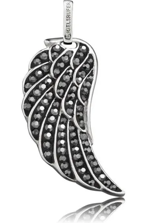 Engelsrufer Engelanhänger Anhänger Flügel ERW-L3-17-ZI Sterling Silber mit grauen Kr (1-tlg) - Verkäufer: Juwelier-Bacak