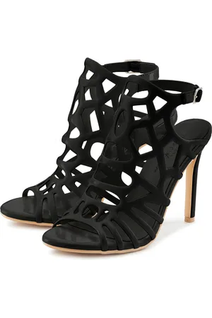 Lascana Sandalette mit Cut-Outs, High-Heel-Sandalette verführerischer Sommerschuh in Lack-Optik, Sandale