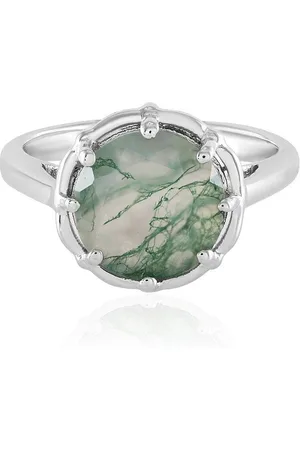 Cavill Silberring Moosachat plattierter Silberring 2,651ct Brasilien (1-tlg) - Verkäufer: Juwelo Deutschland GmbH