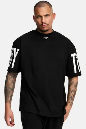 Trueprodigy Oversize-Shirt Viktor Logoprint Rundhals dicker Stoff - Verkäufer: