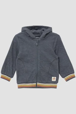 QS by s.Oliver Outdoorjacke Strukturierte Sweatjacke mit Öhrchen an der Kapuze Kontrast-Details - Verkäufer: