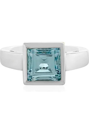Cavill Silberring Himmelblauer Topas plattierter Silberring 3 ct (1-tlg) - Verkäufer: Juwelo Deutschland GmbH