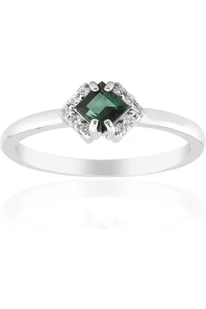Cavill Silberring Indigolith Quadratisch Platin Silber Ring (1-tlg) - Verkäufer: Juwelo Deutschland GmbH