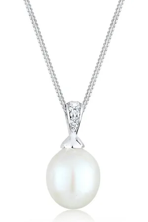 Elli DIAMONDS Kette mit Anhänger Diamant Brillantschliff (0.04 ct) 925 Sterling Silber - Verkäufer: JULIE & GRACE GmbH