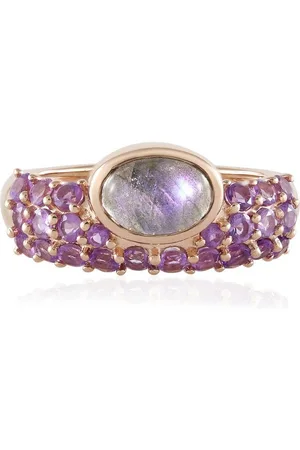 Cavill Silberring Lila Maniry Labradorit Rose Gold Silber Ring (1-tlg) - Verkäufer: Juwelo Deutschland GmbH