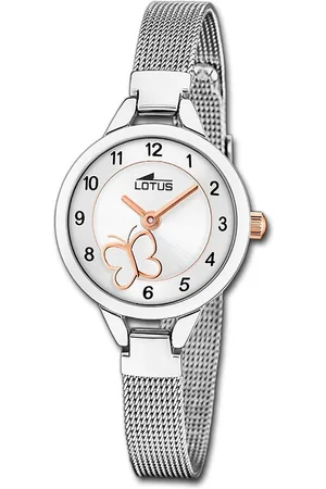Lotus Chronograph Jugend Kinderuhr Edelstahl, (Chronograph), Jugend, Kinderuhr Edelstahlarmband silber, rund, klein (ca. 25mm) - Verkäufer: Fit4Style Silberschmuck - IMPPAC
