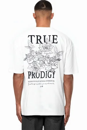 Trueprodigy Oversize-Shirt Alex Logoprint Rundhals dicker Stoff - Verkäufer: