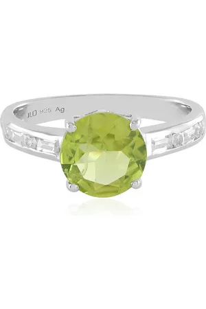 Cavill Silberring Schicker chinesischer Peridot & Weißer Topas Silberring, 1,63ct (1-tlg) - Verkäufer: Juwelo Deutschland GmbH