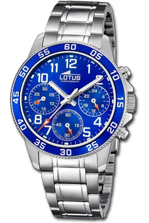 Lotus Chronograph Jugend Kinderuhr Edelstahl, (Chronograph), Jugend, Kinderuhr Edelstahlarmband silber, rund, mittel (ca. 36mm) - Verkäufer: Fit4Style Silberschmuck - IMPPAC