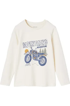 Vertbaudet Langarmshirt Jungen Shirt mit witzigem Sport-Print - Verkäufer: