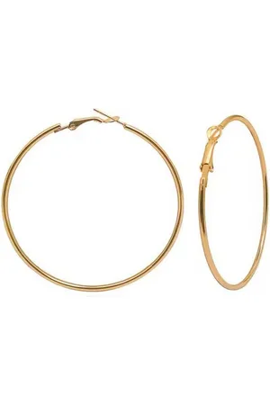 Karma Paar Creolen Gold od. Silber vers. Größen modern Damen (Geschenk für Sie Ohrringe Damenohrringe, 5 cm 6 cm oder 7 cm Damenohrschmuck Ohrschmuck Frauen), Damenohrringe Damencreolen versilbert oder vergoldet - Verkäufer: Sanixa