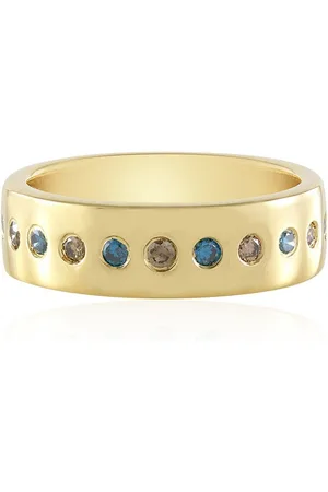 Cavill Diamantring Choco & Blaue Diamanten Goldplattierter Silberring (1-tlg) - Verkäufer: Juwelo Deutschland GmbH
