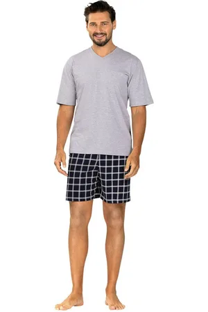 COMTE Pyjama Herren-Shorty Single-Jersey Karo - Verkäufer: Erwin Müller