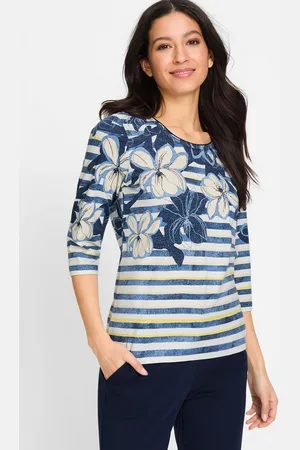 Olsen Print-Shirt (1-tlg) mit kleinen Dekosteinen im Print - Verkäufer: GUTEMARKEN