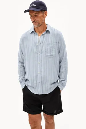 Armedangels Langarmhemd FLAAVIEN STRIPES Herren Hemd aus Bio-Baumwoll Mix (1-tlg., Relaxed Fit) Relaxed Fit - Verkäufer: