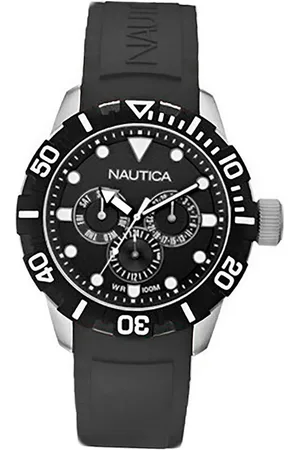 Nautica Quarzuhr Kautschuk Damen Uhr, (Analoguhr), Damenuhr Kautschukarmband , rund, groß (ca. 44mm) - Verkäufer: Fit4Style Silberschmuck - IMPPAC
