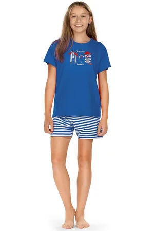 Comtessa Schlafanzug Comte Kids (Set, 2 tlg., 2-teilig) Mädchen Pyjama Shorty Kurzarm Baumwolle - Verkäufer: chic4home