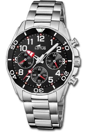 Lotus Chronograph Jugend Kinderuhr Edelstahl, (Chronograph), Jugend, Kinderuhr Edelstahlarmband silber, rund, mittel (ca. 36mm) - Verkäufer: Fit4Style Silberschmuck - IMPPAC