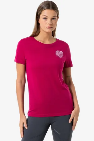 Supernatural Print-Shirt für Damen, Merino LITTLE HEARTWOOD TEE Herz Motiv, Love - Verkäufer:
