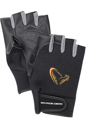Savage Angelhandschuhe Neoprene Half Finger Gloves Black - Angelhandschuhe - Verkäufer: Neptunmaster