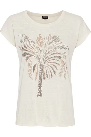 Laura Scott T-Shirt mit Glitzerdurck