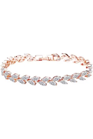 Karma Tennisarmband Hochwertiges Damenarmband mit funkelnden Zirkonen vergoldet (Geschenk Kristallschmuck), Armband Silber, Gold oder Roségold Funkelndes Strassarmband - Verkäufer: Sanixa