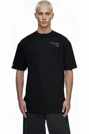Trueprodigy Oversize-Shirt Marin Logoprint Rundhals dicker Stoff - Verkäufer: