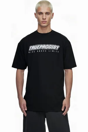 Trueprodigy Oversize-Shirt Toni Logoprint Rundhals dicker Stoff - Verkäufer: