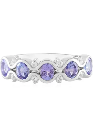 Cavill Silberring Tansanit Zirkon Platin plattiert Silber Ring (1-tlg) - Verkäufer: Juwelo Deutschland GmbH