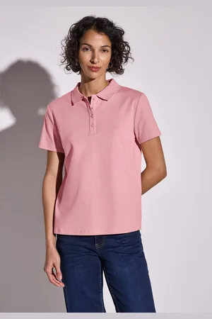 Street one Poloshirt aus Baumwolle mit Stretchante