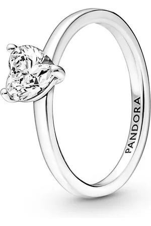 PANDORA Fingerring Funkelndes Herz Solitär-Ring 191165C01 Damenring - Verkäufer: Zeitlounge