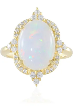 Cavill Silberring Äthiopischer Welo Opal Goldplattierter Silber Ring (1-tlg) - Verkäufer: Juwelo Deutschland GmbH