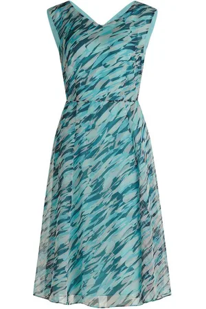 Betty & Co Maxikleid Kleid Lang ohne Arm, Mint/Nature - Verkäufer: Dettmer + Mueller KG