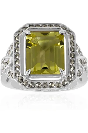Cavill Silberring Madagaskar Limon Citrin & Markasit Silber Ring, 4,3ct (1-tlg) - Verkäufer: Juwelo Deutschland GmbH