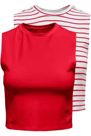 ONLY Crop-Top ONLCHOICE S/L 2-PACK TOP BOX JRS (Packung, 2-tlg)