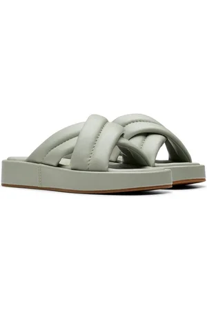 Clarks Alda Glide Hausschuh, Slides, Schlappen mit gepolsterter Bandage