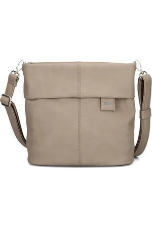 Zwei Umhängetasche Mademoiselle M8 - Schultertasche 25 cm (nubuk-cappuccino) - Verkäufer: Markenkoffer
