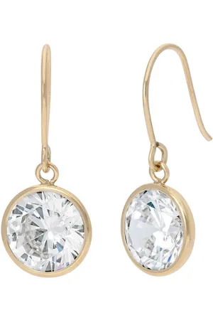 Firetti Paar Ohrhaken Schmuck Geschenk Gold 375 Ohrschmuck Ohrringe Solitär, mit Zirkonia (synth)