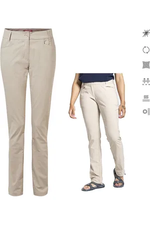 Craghoppers Leggings - Damen NosiLife Stretch Reise Trekkinghose Clara S, beige - Verkäufer: hive outdoor