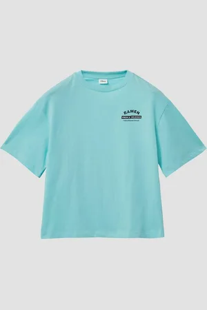 QS by s.Oliver Kurzarmshirt Boxy T-Shirt mit Front- und Rückenprint - Verkäufer: