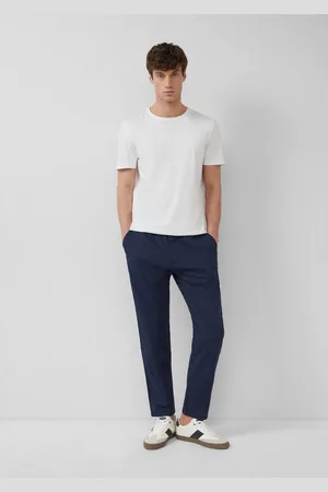 QS by s.Oliver Stoffhose Detroit: Relaxed-Fit-Chino aus Leinenmix mit Elastikbund - Verkäufer:
