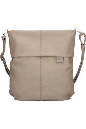 Zwei Umhängetasche Mademoiselle M12 - Schultertasche 32 cm (nubuk-cappuccino) - Verkäufer: Markenkoffer