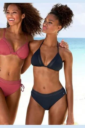 QS by s.Oliver Bikini-Hose Aiko mit Häkeloptik