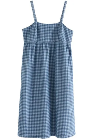 Next Midikleid Träger-Maxikleid mit Vichykaros aus Baumwolle (1-tlg) - Verkäufer: Germany GmbH